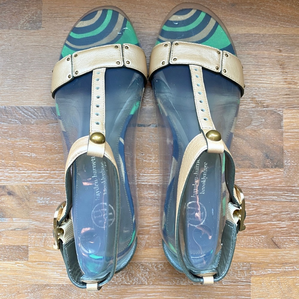 Hayden-Harnett Athena T-Strap Sandals